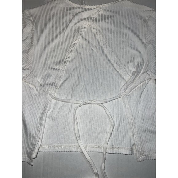 Antistar Ladies Size Medium White Ribbed Soft Crop Top Short Sleeve T Shirt NWT - Picture 5 of 8